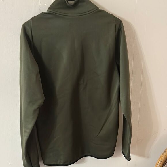 Nike DRI-FIT Green Performance Jacket Half-Zip Athletic Style - Picture 3 of 3